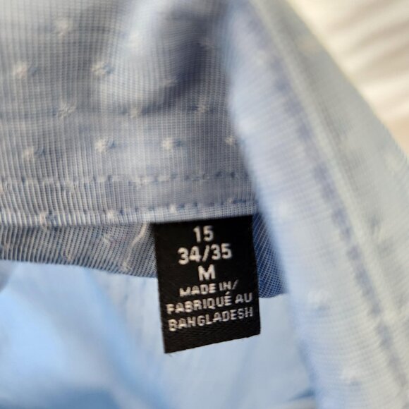 Calvin Klein Slim Fit Dress Shirt Men’s Medium Light Blue Button Up - Picture 8 of 9